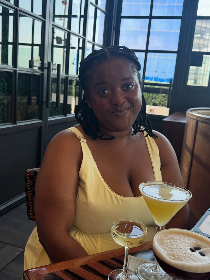 When your British accent gets you free espresso martinis 💁🏾‍♀️🍸